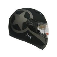 34 41 Tms Star Matte Black Dual Visor Full Face Motorcycle