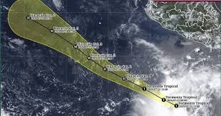 Depresión tropical Siete-E se convierte en tormenta tropical 'Genevieve' al sur de Zihuatanejo