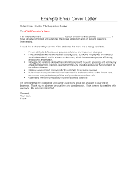Merryblog Email Cover Letter Sample