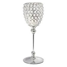 Quick candles has a great array of pillar candle holders in styles ranging from classic and vintage to modern and architectural. Crystal Goblet Candle Holder Crystal Pillar Candle Holders