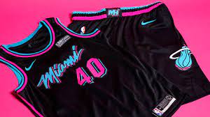 Shop miami heat jerseys in official swingman and heat city edition styles at fansedge. Miami Heat Reveals Black Vice Nights City Edition Uniforms Miami Herald