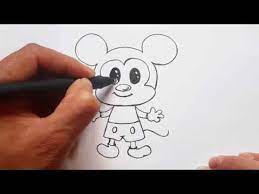كيفية رسم ميكي ماوس بطريقة سهلة رسم سهل تعلم الرسم تعليم الرسم للأطفال رسومات بالرصاص سهلة youtube art fictional characters character