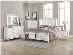 We would like to show you a description here but the site won't allow us. Amazon Com Thaweesuk Shop New 4 Piece White Mirrored Led Lights King Size Storage Bed Nightstand Dresser Mirror Bedroom Furniture Set Hardwood Solid Wood Kitchen Dining