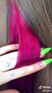 Color Hidden Under Natural Hair Tiktok Leralava Video Hidden Hair Color Peekaboo Hair Hair Dye Colors