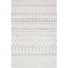 RZBD16A Moroccan Blythe Area Rug, 4' x 6', Grey nuLOOM
