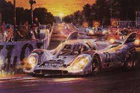 25 x 32 the winning ford gt mark iv of dan gurney and targa florio 1971 with 4 autographs | freck's auto art. Motor Racing Artwork By Nicholas Watts Colton Or