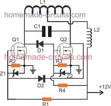 2 simple induction heater circuits