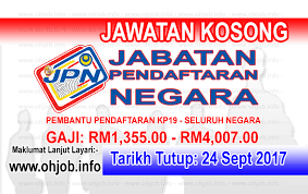 Jawatan Kosong Jpn Jabatan Pendaftaran Negara 24 September 2017 Jawatan Kosong Kerajaan Swasta Terkini Malaysia 2021 2022