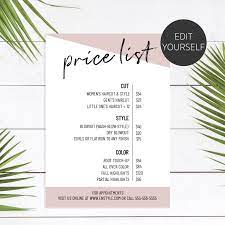 The linear forms that we see today in the façades of modern houses are inspired by this design style. Editable Price List Template Price List Template Menu Design Template Salon Logo Design