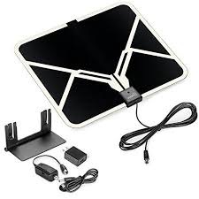 Viewtv Flat Hd Digital Indoor Amplified Tv Antenna 65 Miles Range Walmart Com Tv Antenna Hdtv Antenna Antenna