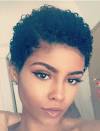 Tapered Pixie Cut Black Hair