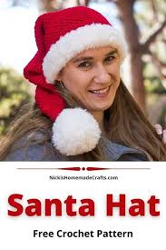 This is a really simple hat that even a beginner crocheter could handle! Crochet Santa Hat Easy Free Pattern And Video Tutorial Nicki S Homemade Crafts