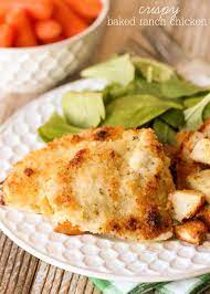 Crispy Baked Hidden Valley Ranch Chicken Lil Luna Recipe Baked Ranch Chicken Ranch Chicken Recipes Chicken Recipes