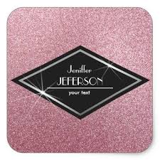 Glitter Business Name Sticker Zazzle Com Name Stickers Business Names Stickers Custom