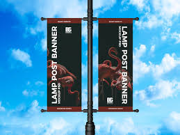 Free Lamp Post Banner Mockup Psd Mockup Free Psd Design Mockup Free City Branding