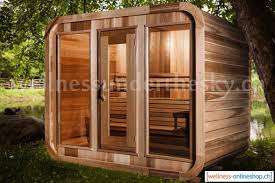 Bestellen sie ihre gartensauna beim fachmann! Garten Sauna Luna 244x244 Wellness Online Shop