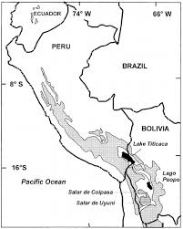 Titiqaqa qucha) is a large, deep, freshwater lake in the andes on the border of bolivia and peru, often called the highest navigable lake in the world.by volume of water and by surface area, it is the largest lake in south america. Location Map For Lake Titicaca Shaded Area Is S 4000 M A S L Download Scientific Diagram