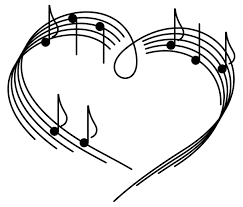 Black And White Music Notes Give Rise To The Songs Music Coloring Music Notes Music Heart