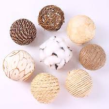 Maybe you would like to learn more about one of these? Idyllic Decorative Balls For Bowls Natural Wicker 3 Inches Rattan Woven Twig Orbs String And Cotton Balls Spherical Vase Fillers For Centerpieces Bag Of 8 Brown And White Pricepulse