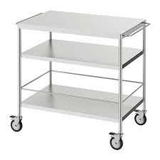 Kitchen trolley for 16 trays 38x55x163 cm stainless steel. Flytta Table With Wheels Stainless Steel 000 584 87 Reviews Price Where To Buy