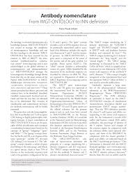 Pdf Antibody Nomenclature
