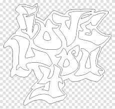 We have an assortment of inspirational sayings in the graffiti style. Collection Of I Love You Graffiti Coloring Pages Graffiti I Love You Drawing Doodle Statue Transparent Png Pngset Com