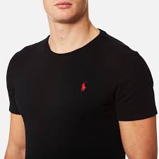 Polo Ralph Lauren Mens Custom Slim Fit Crewneck T-shirt - Rl Black - S In 2021 Polo Ralph Lauren Mens Polo Ralph Lauren Ralph Lauren