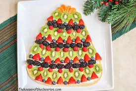 It also guarantees your children will eat fruit. Christmas Tree Fruit Cookie Pizza The Keeper Of The Cheerios