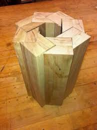 Diy Table Base Idea Put Glass On Top For A Lamp Table Wood Projects Wood Diy Woodworking