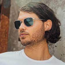 The most comfortable, lightest sunglasses you'll wear. Aviator Matte Chrome Sunglasses Randolph Engineering