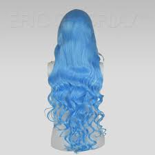 Hera 40 Inch Light Blue Mix Curly Extra Long Cosplay Wig
