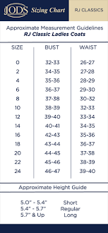 Sizing Chart Jods