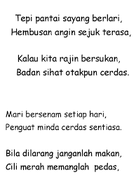 Boleh rujuk laman minda aktif 9a plus untuk sebarang pertanyaan. Pantun Badan Sihat Otak Cerdas