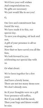No Gift Poem For Wedding Invitations Wedding Invitation Poems Wedding Gift Poem Wedding Poems