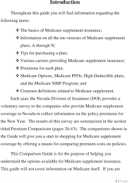 Medicare Supplement Insurance Premium Comparison Guide Pdf