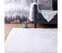 White fabric with short wool background texture. Brynhild Shag Area Rug 140 X 200 Cm White Rugs Home Decor Jysk Ca