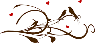 Vintage Love Bird Clip Art Brown Love Birds On A Branch Clip Art Birds On Tree Drawing Tree Drawing Clip Art