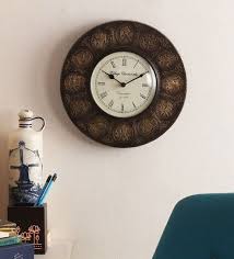 Gold Finish Brass 12 Inch Wall Clock By Cocovey
