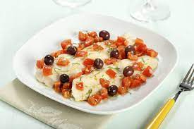Lasciate insaporire per un paio di minuti. Filetto Di Merluzzo Con Pomodorini E Olive Ricette Di Checucino It