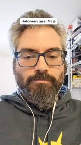 We built a laser maze for Halloween this year. Let me know if you want to  know more about how we made it! #halloween #laser