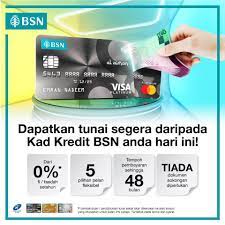 Di institusi kredit ini, anda boleh mengeluarkan kad segera dalam masa sejam. Kad Kredit Bsn Posts Facebook