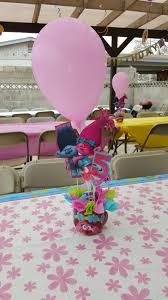 Trolls Centerpiece Finished Trolls Birthday Trolls Birthday Party Trolls Party Favors