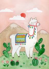 Cute Alpaca Illustration By Victoria Scobbie Alpaca Drawing Llama Painting Kids Art Projects