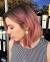 Short Brown Hair With Pink Highlights