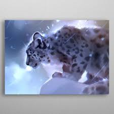 Winter Stories Poster Print By Apofiss Displate Snow Leopard Tattoo Leopard Art Snow Leopard Art