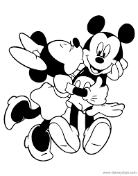 Adult coloring pages can help the adults to lower their stress and depression level and multiple other advantages. Cute Mickey And Minnie Mouse Coloring Pages Novocom Top