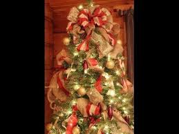 How To Decorate A Christmas Tree Youtube Ribbon On Christmas Tree Christmas Tree Decorations Christmas Decorations