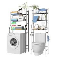 Shelf Over The Toilet Dryer Washer Storage Bathroom Laundry Shelving Model 3 Over Toilet Storage Bathroom Space Saver Toilet Shelves