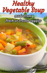 Homemade Vegetable Soup Recipe Made From Fresh Garden Or Frozen Veggies Vegetable Soup Farm Homemade Vegetable Soups Frozen Veggies Vegan Vegetable Soup