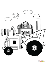 Imprimer l'image télécharger l'image coloriages sur les bus, cars et autobus. Tracteur A La Ferme A Colorier Coloriage Gratuit Imprimer Coloriage Pour Enfants